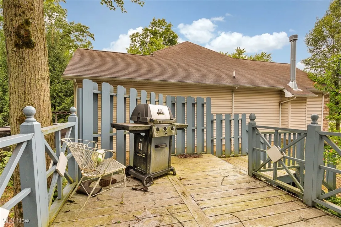 Deck with a grill