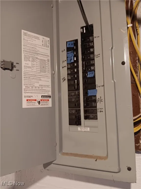 Utility room featuring electric panel