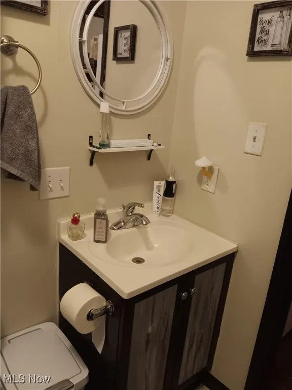 Half bath with vanity