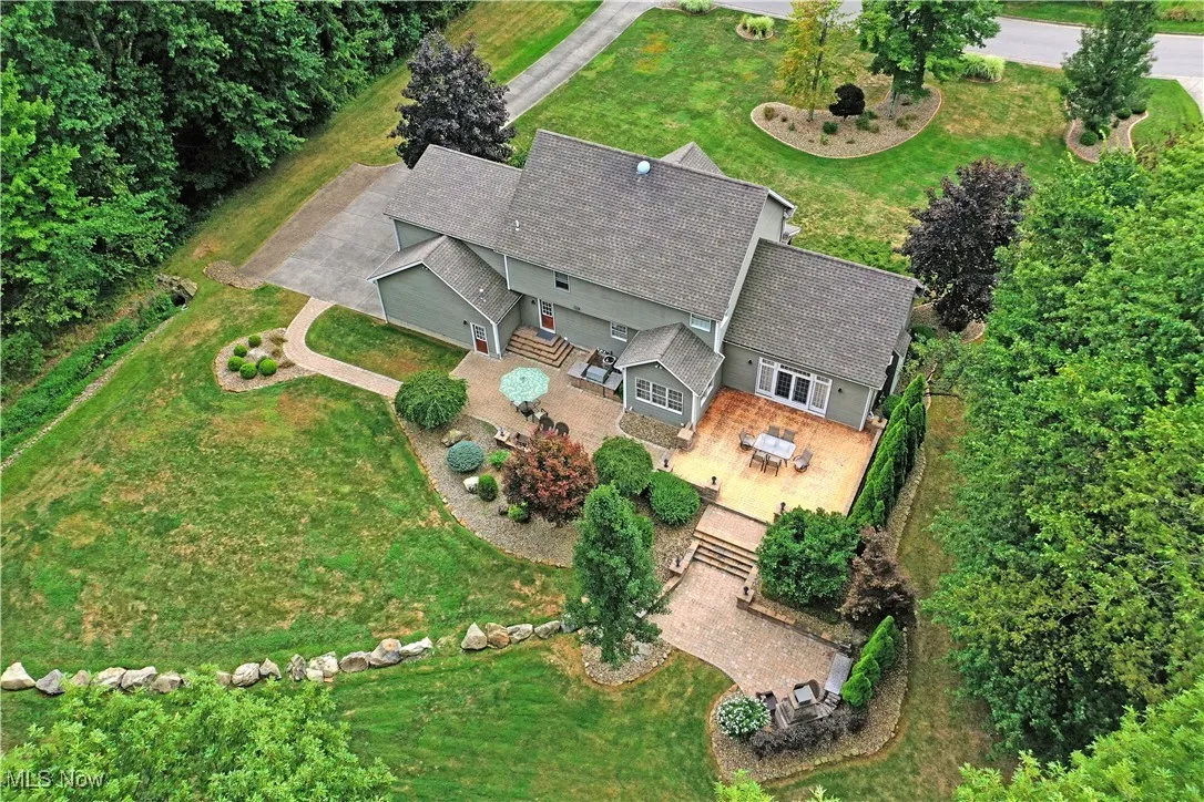 Aerial view of property and surrounding area