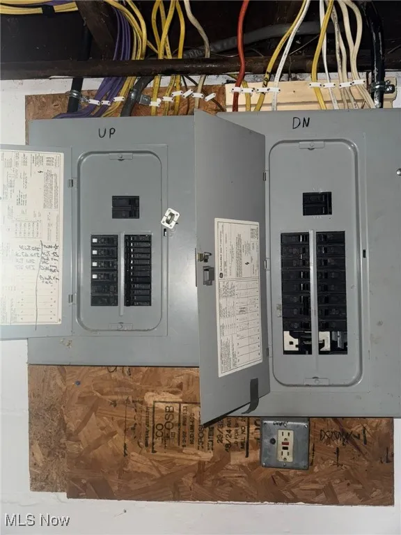 Utility room with electric panel