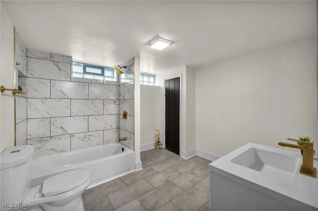 Brand new full bathroom in the basement