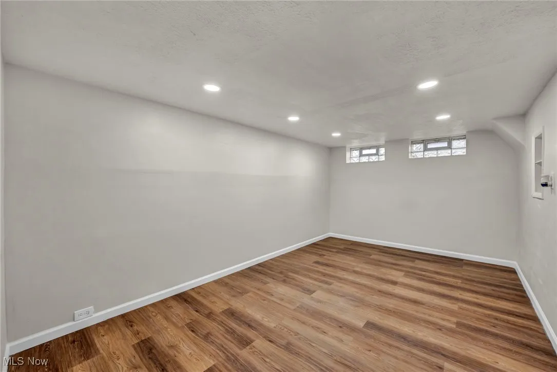 Partially finished basement