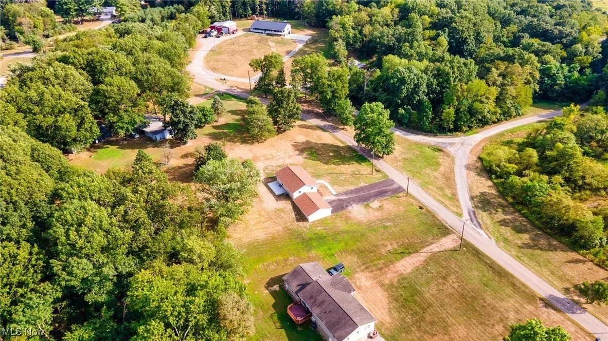 Aerial view of property's location