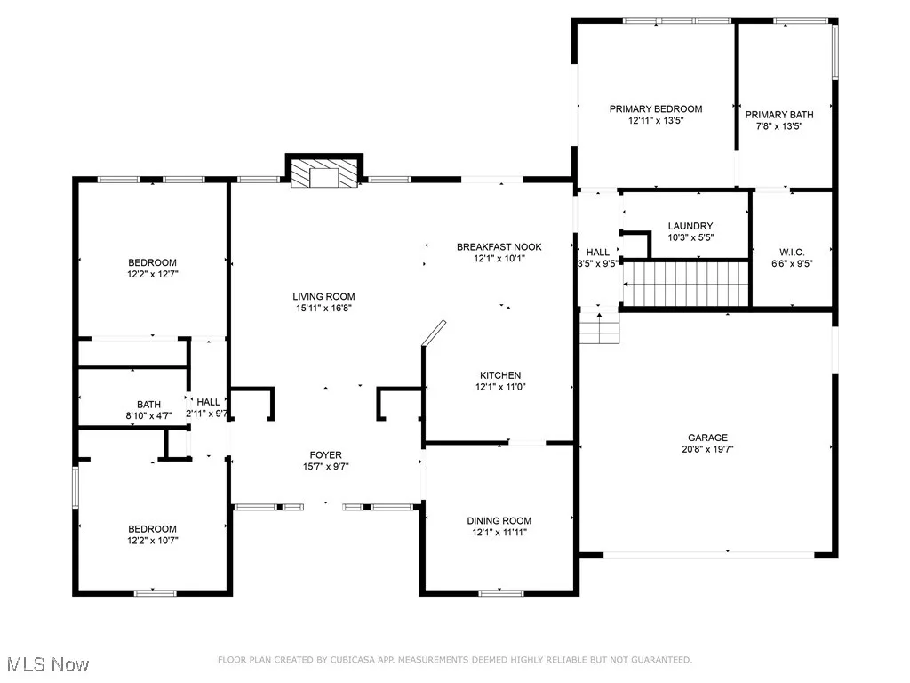 View of home floor plan measurements not guaranteed