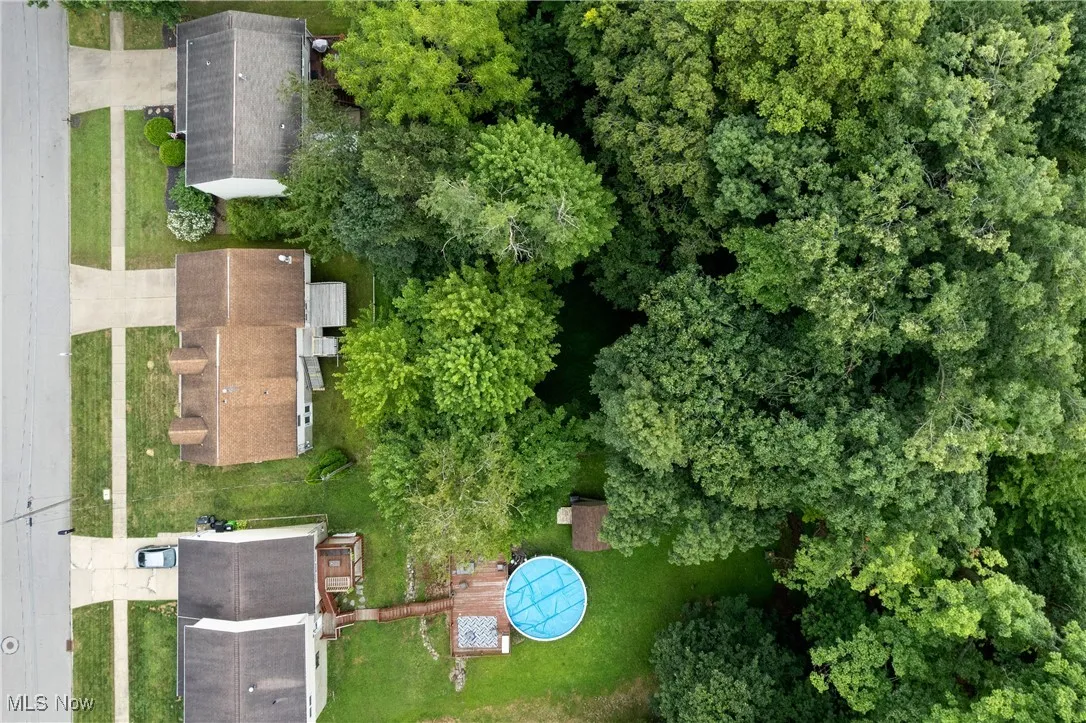 Aerial view of property and surrounding area