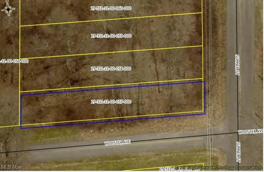 Map of property location with property boundaries highlighted