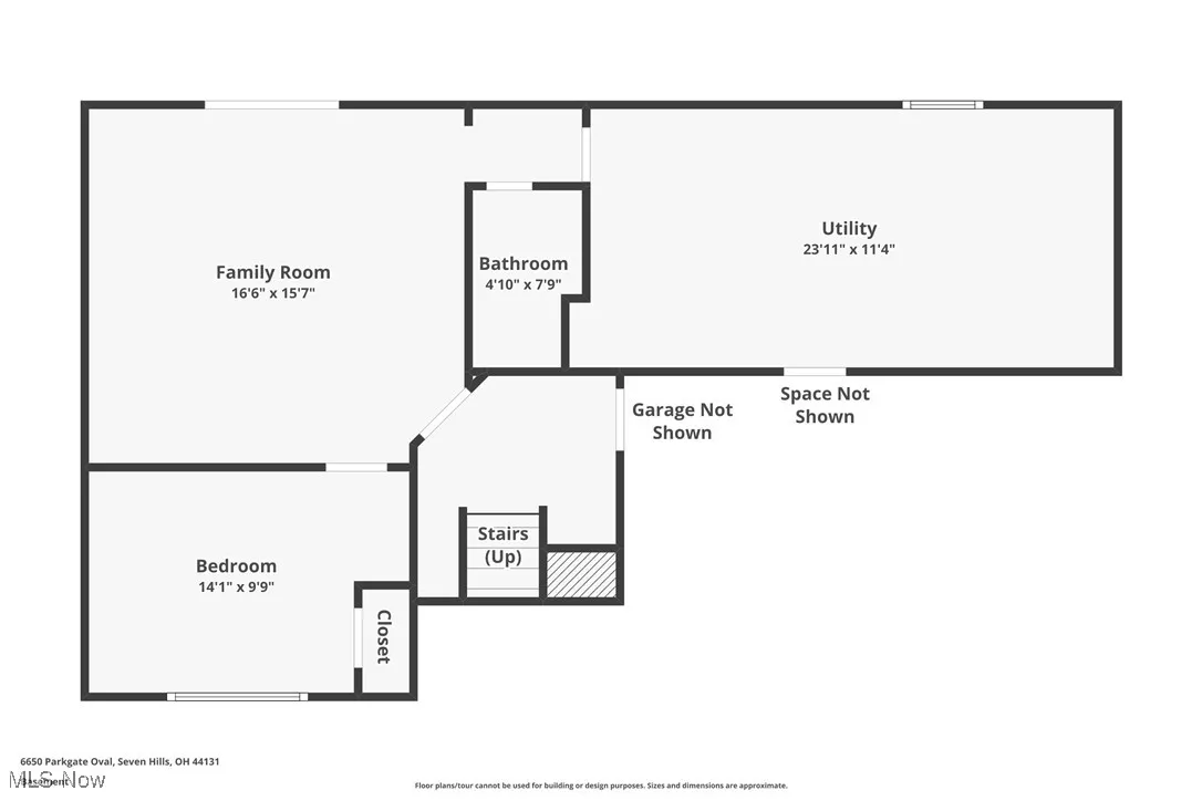 View of lower level property floor plan