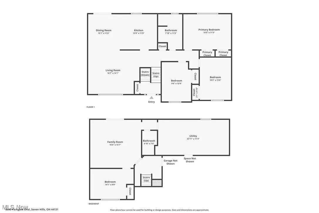 View of both levels floor plan / room layout