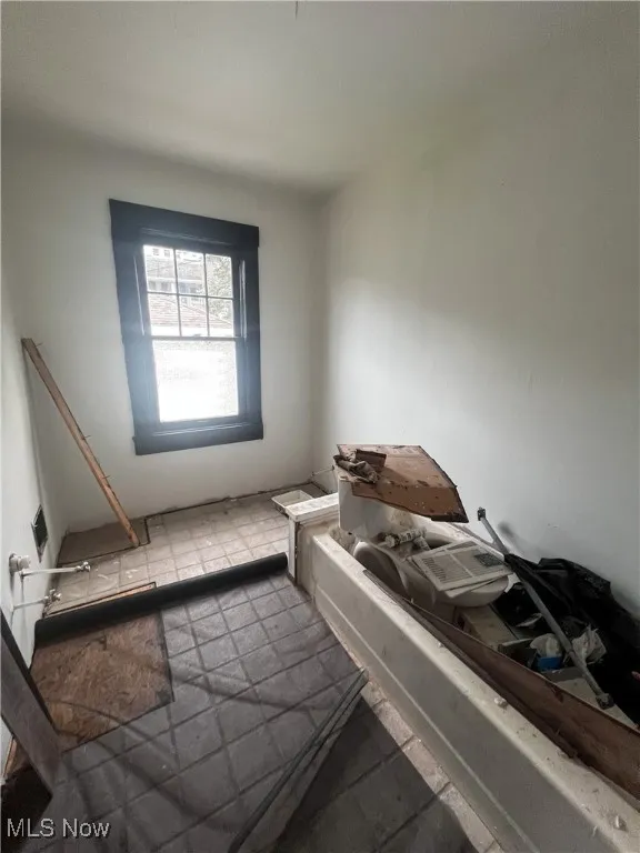 Bathroom with a garden tub