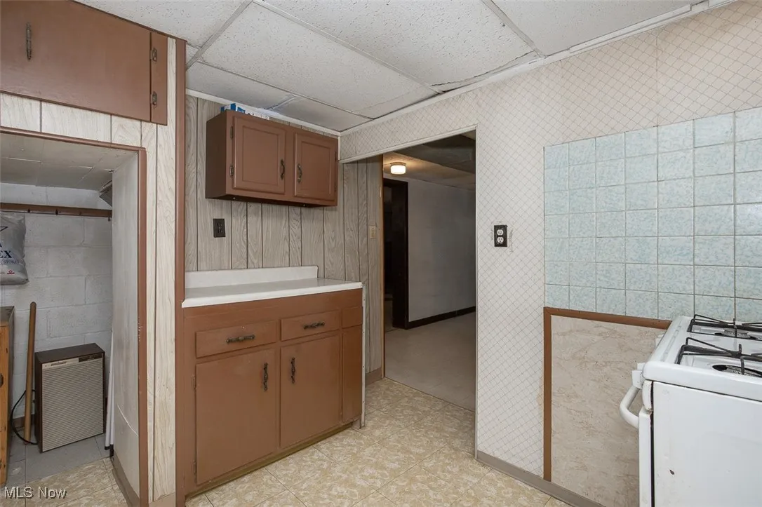 Basement kitchen.
