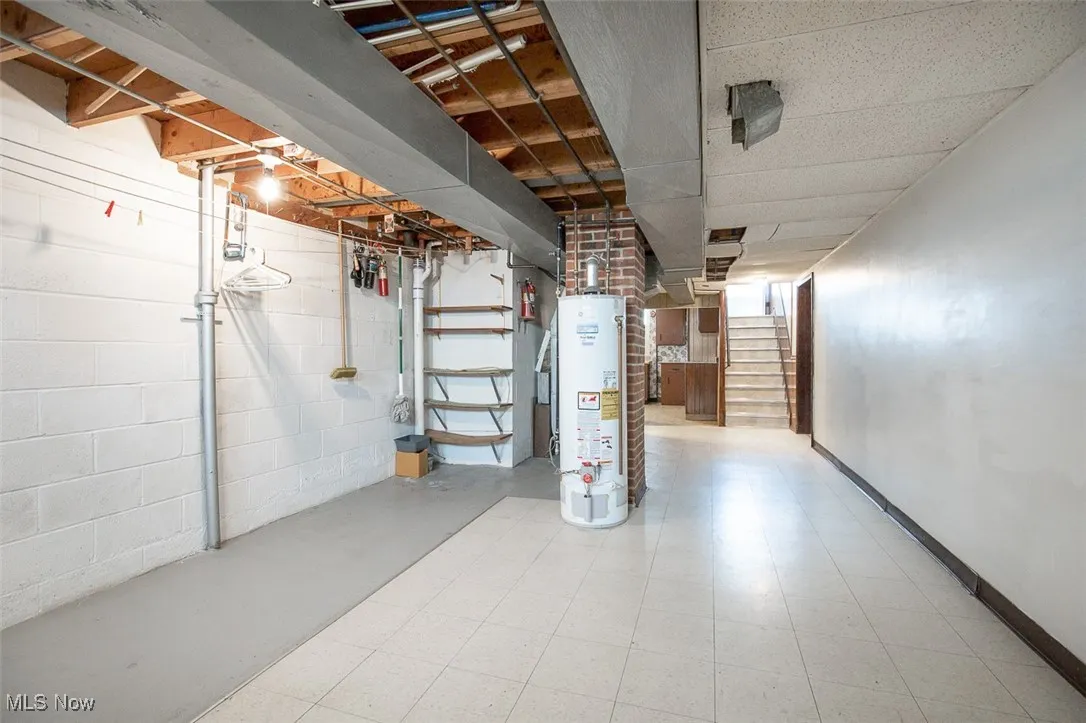 Open basement area.