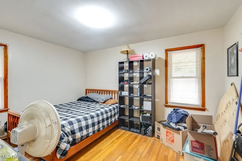 Bedroom featuring wood finished floors