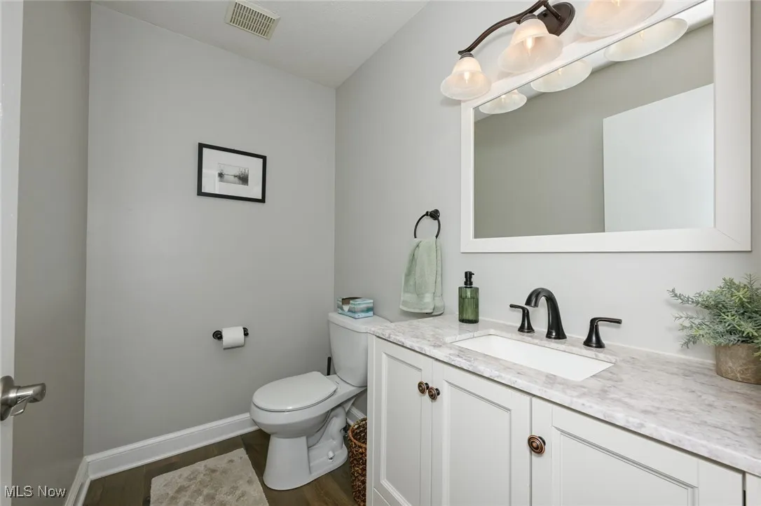 First floor half bath