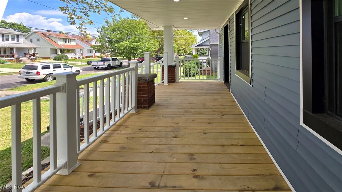 Broad front porch