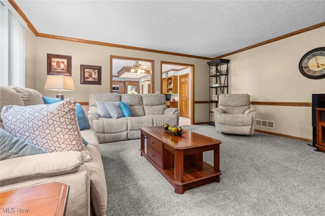 Family room off of kitchen.
