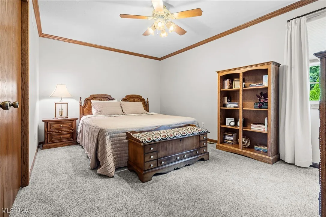 Bedroom with king size bed.