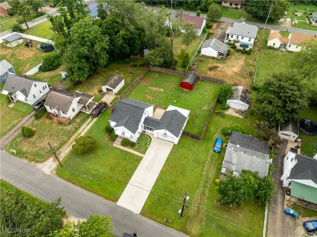 Aerial view of the Home with newer Roof