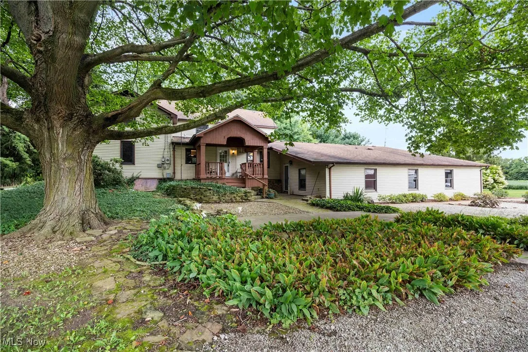 View of front facade with covered porch