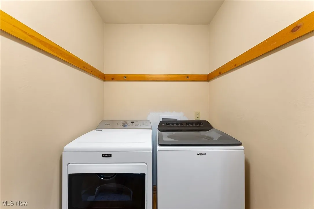 First floor laundry room for washer and dryer hook up
