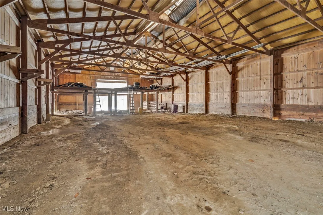 inside of barn