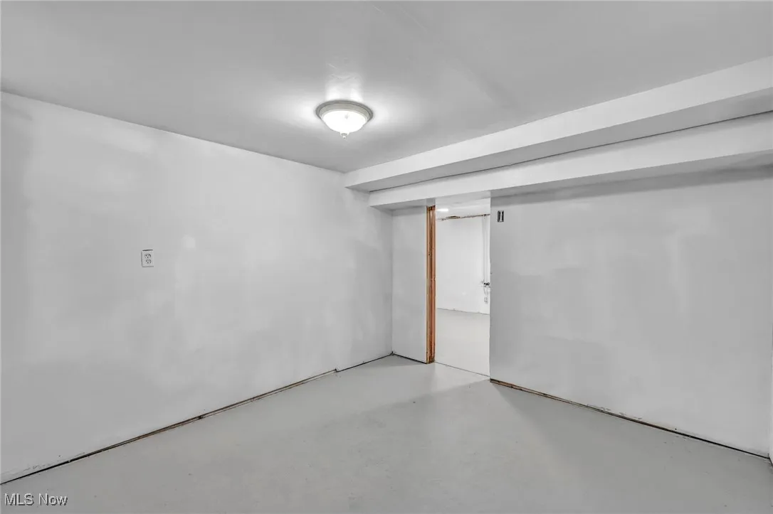 View of finished basement