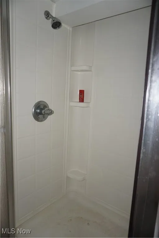 Bathroom with a shower stall