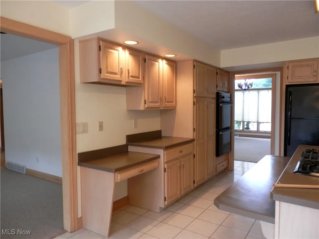 Kitchen with work desk
