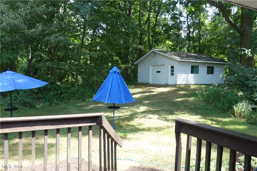 Out building tucked into a private spot