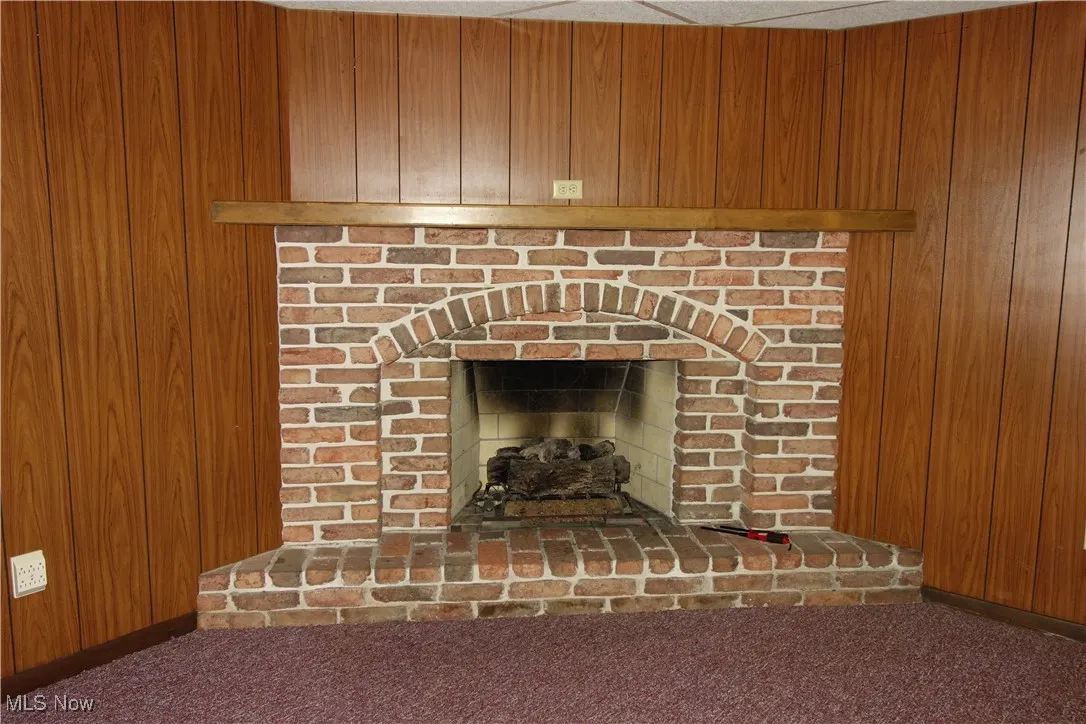 Beautiful gas fireplace
