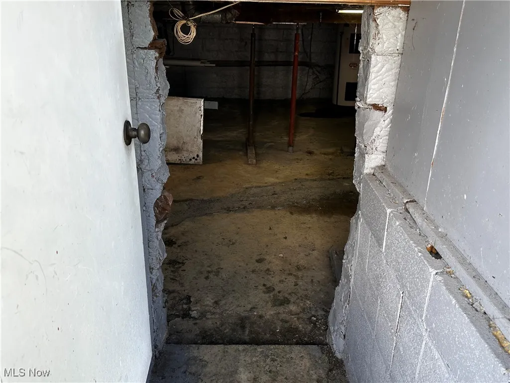 Exterior entrance to basement