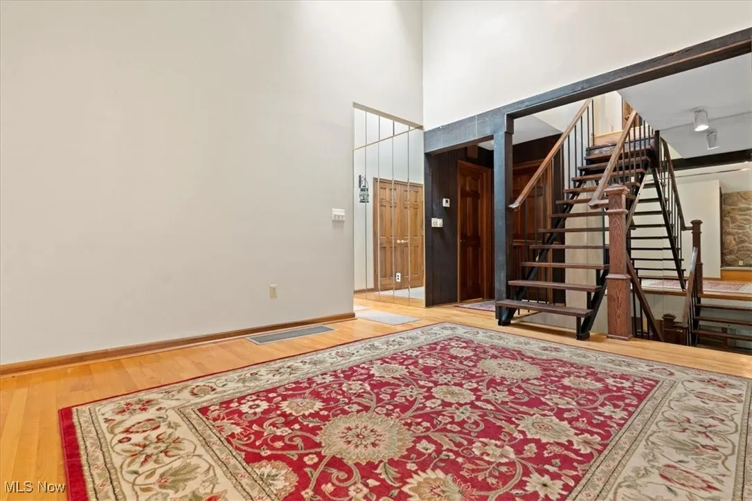 Floating Stairs To Upper or Lower Level