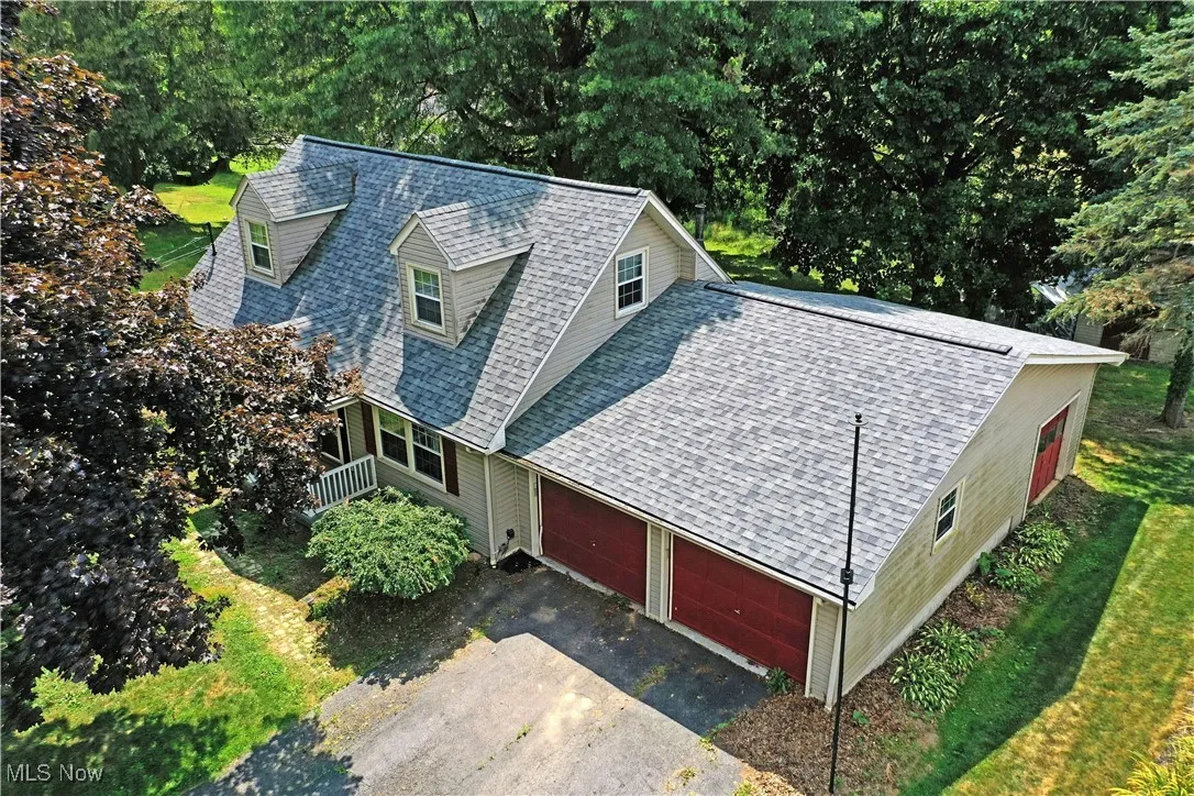 View from above of property
