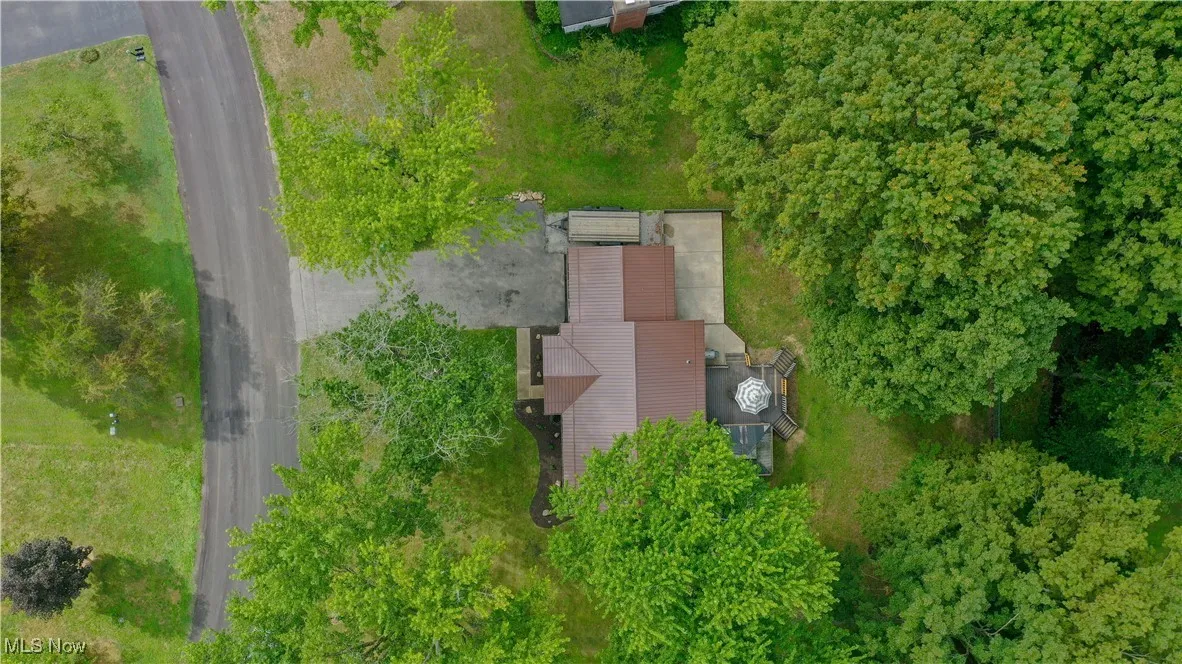 Aerial view of property and surrounding area
