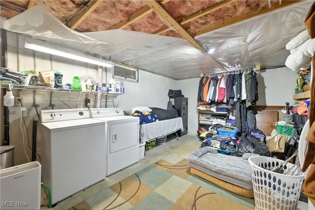 Laundry area with washer and dryer