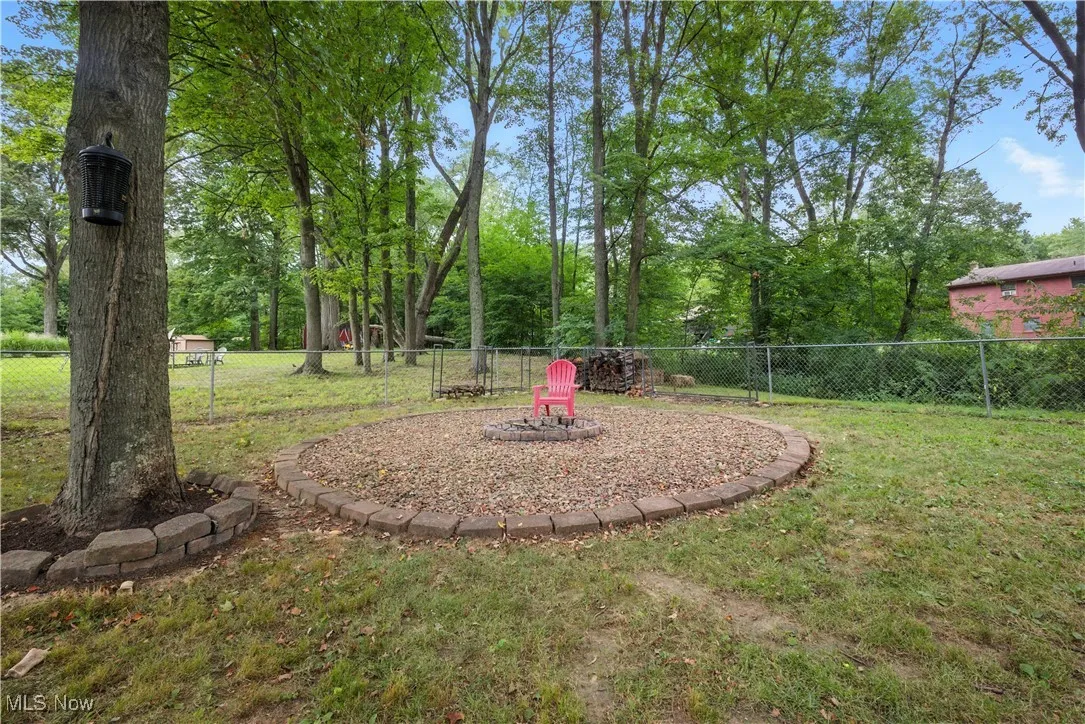 View of yard with view of scattered trees