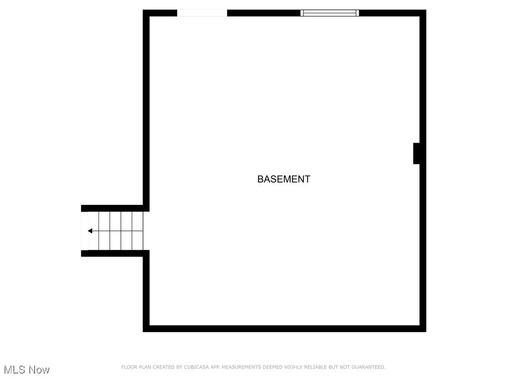 Basement with walk-up exit to backyard