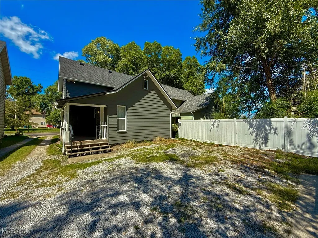 Rear view of property