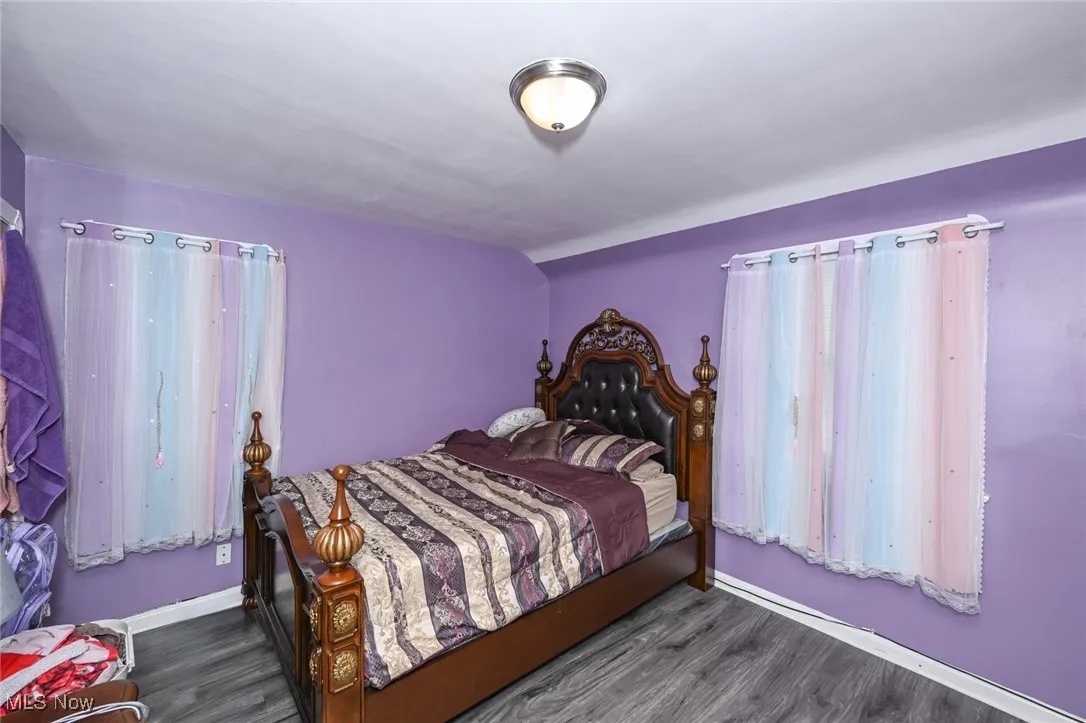 Bedroom featuring wood finished floors
