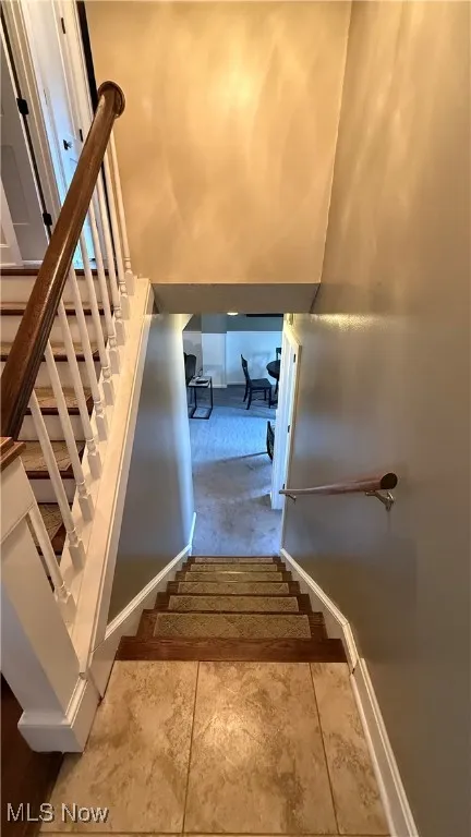 Stairs to lower level