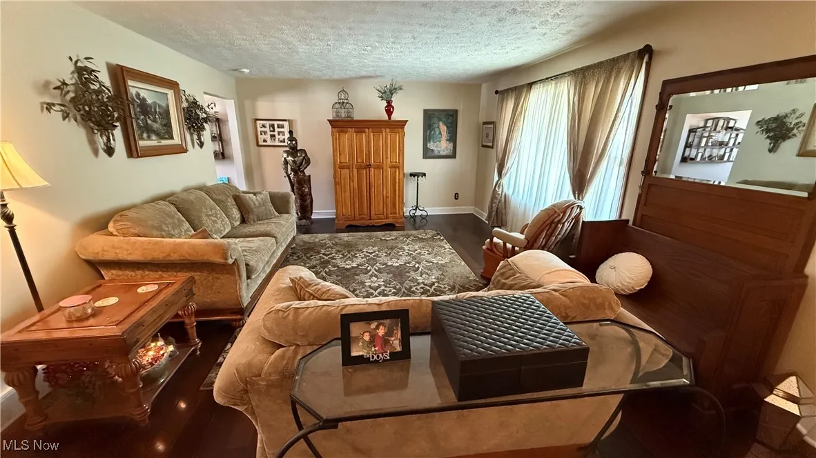 Living room area featuring engineered hardwood floors!