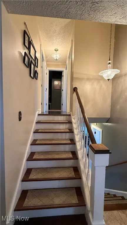 Stairway with finished stairs