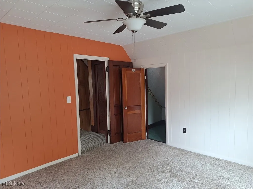 Bedroom with large walk in closet