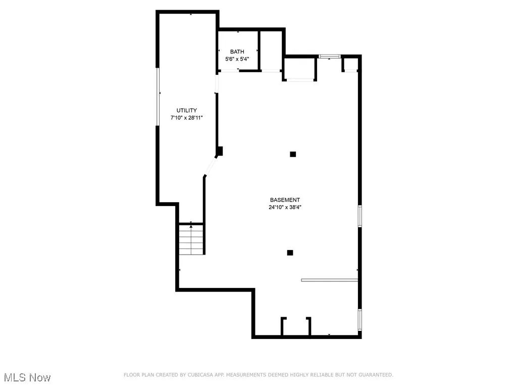 Basement floor plan
