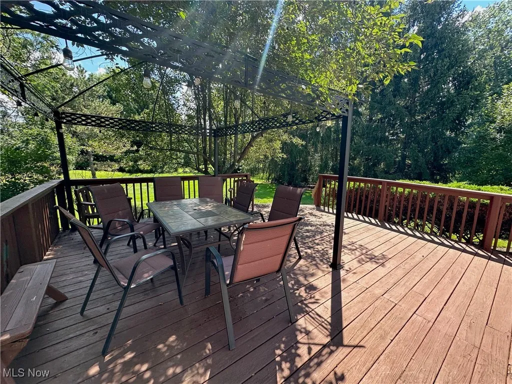 Deck featuring outdoor dining area