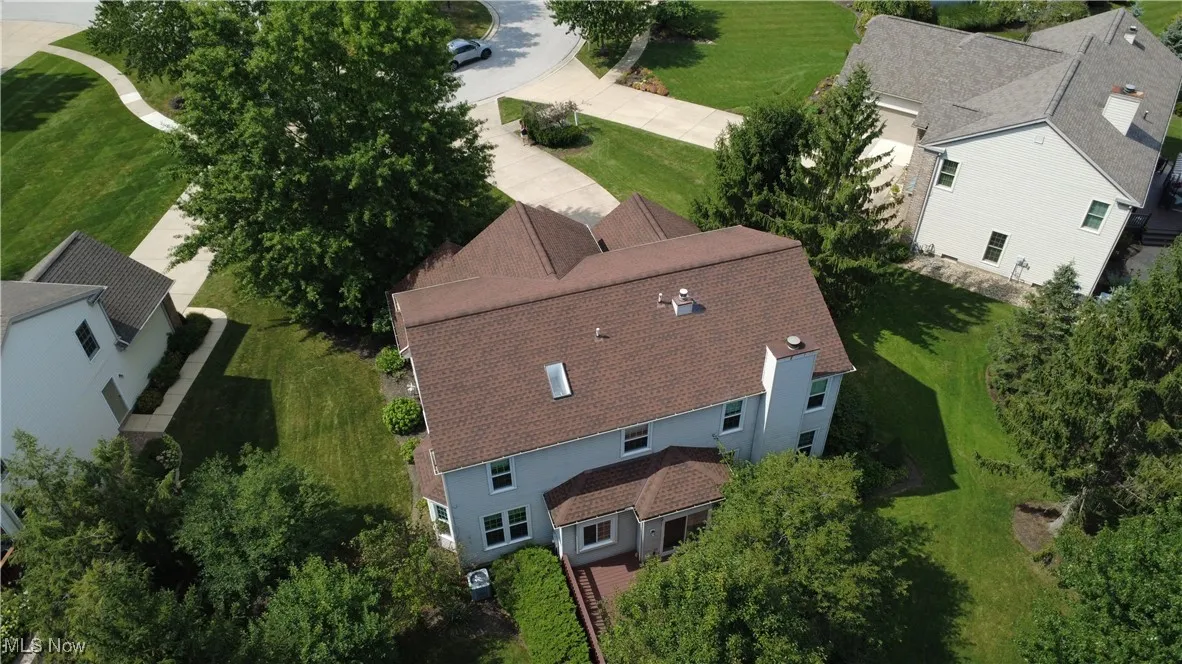 View from above of property