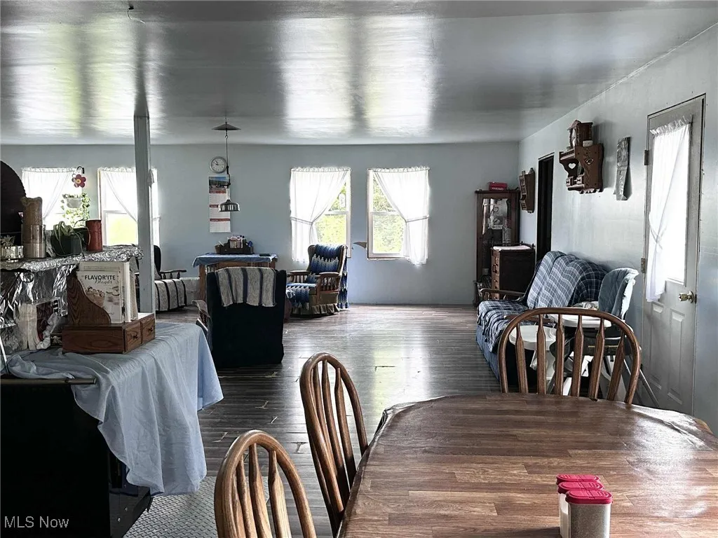 Dining room with wood finished floors