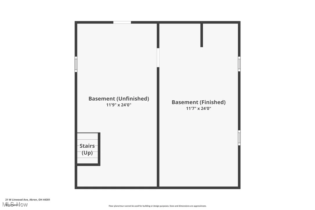 Lower level floor plan