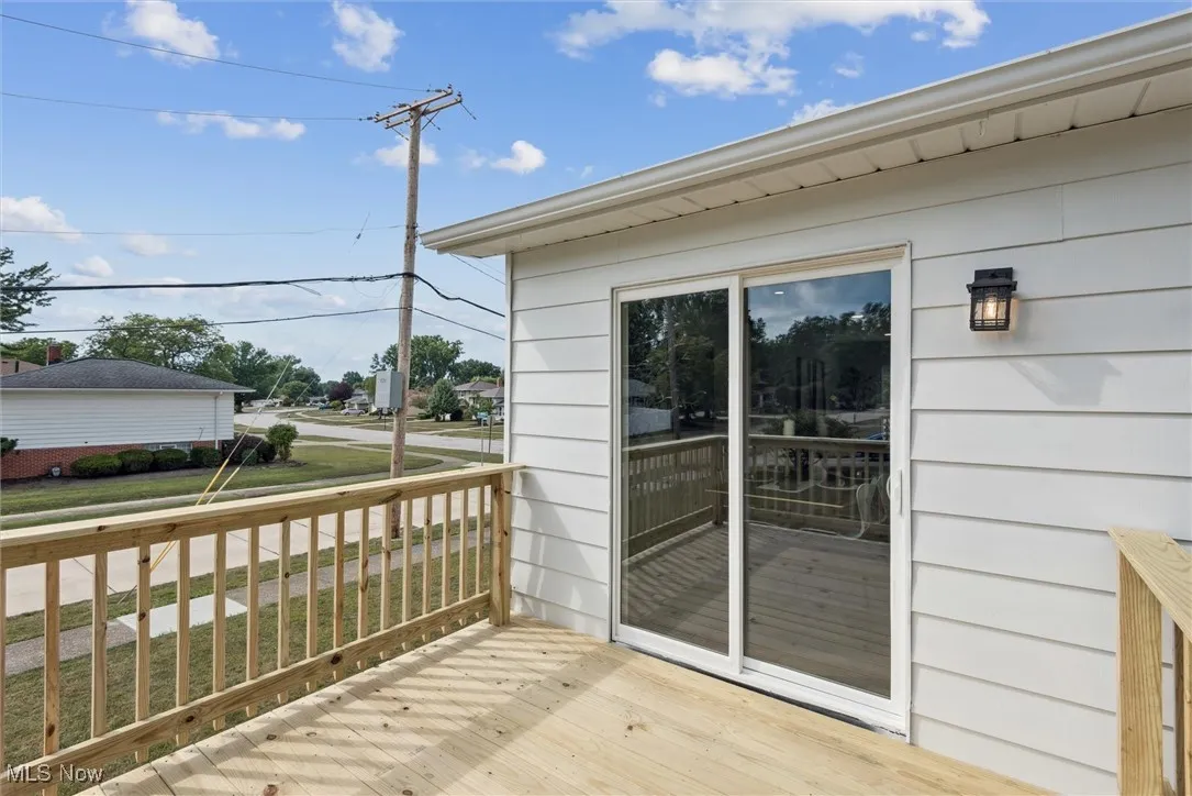 View of deck