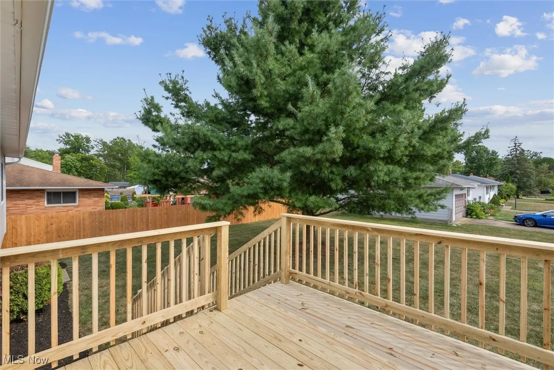 View of deck